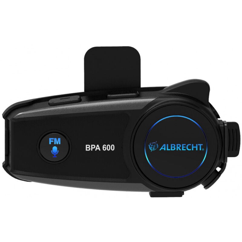 Albrecht Casque de Moto Bluetooth BPA 600, 15550, Communication Bluetooth pour écouter de la Musique, Appeler et naviger, annonces (15550)