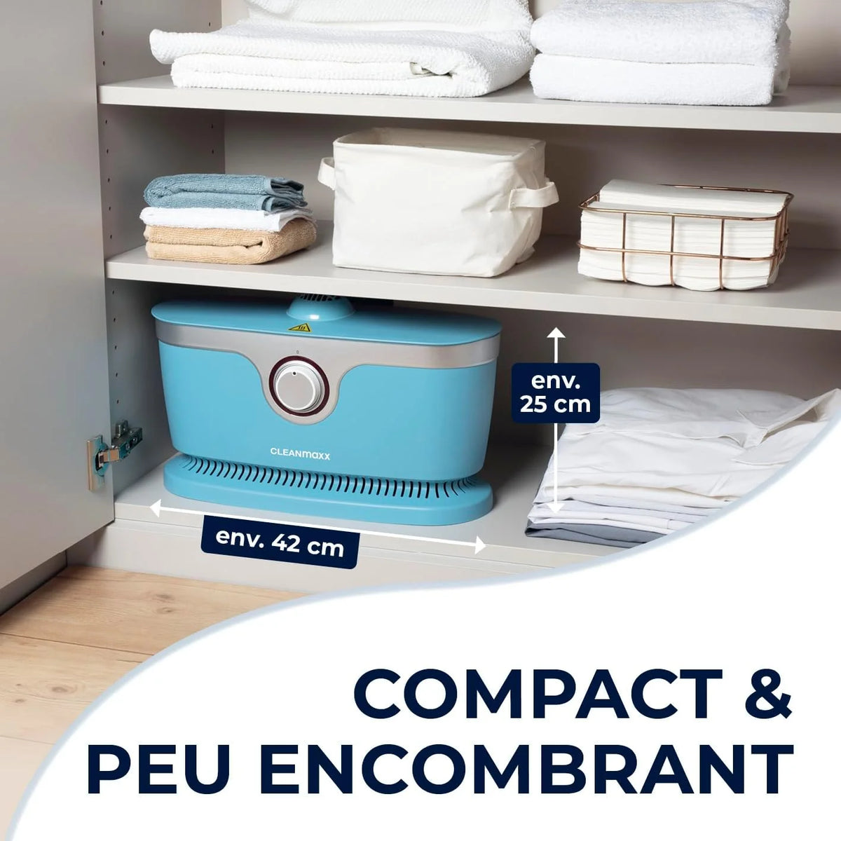 CLEANmaxx Appareil de repassage automatique de chemises avec accessoire pour pantalons | Idéal pour chemises, chemisiers & pantalons | Séchage doux et infroissable en quelques minutes