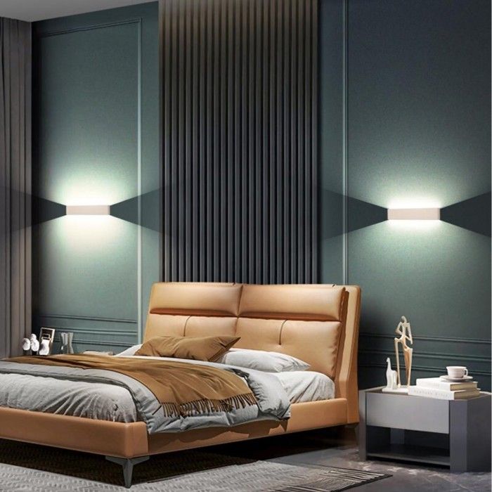 Applique murale - Moderne SMOTOP - Lot de 2 - LED 6W blanc froid - IP65 41 cm
