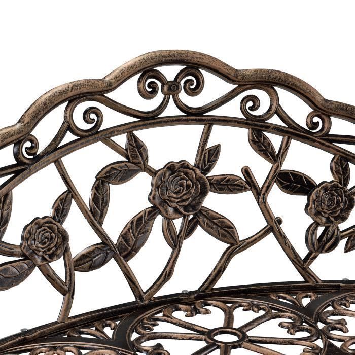 Banc de jardin en métal