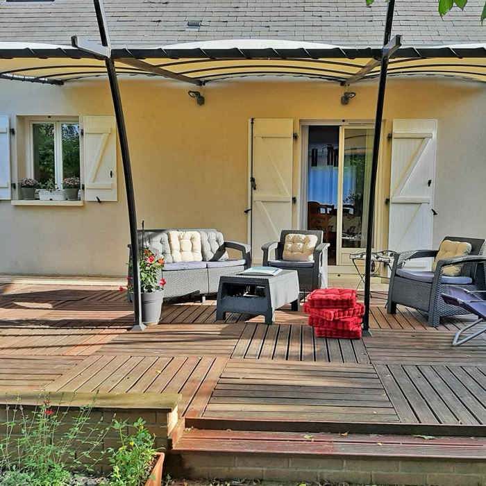 TECPLAST Bâche pour Carport 3x6 m LP640CP Blanc Crème - Garantie 8 ans - Toile PVC étanche pour abri de voiture