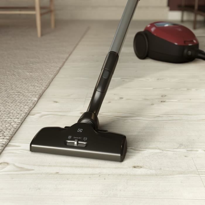 Aspirateur traineau Electrolux PD82-ALRG - 500W - 57dB - Blanc - Sac - SmartMode - PureSound