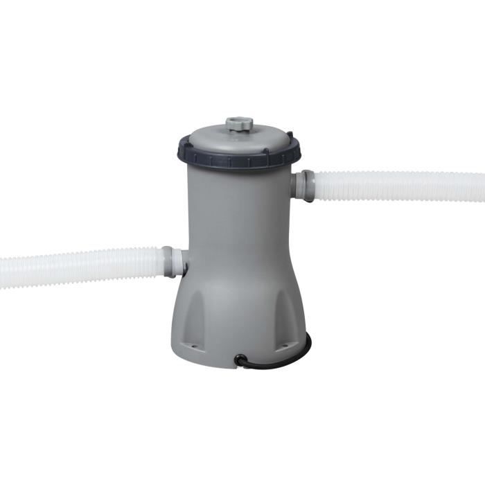 Kit Piscine hors sol autoportante BESTWAY - Fast Set - 457 x 122 cm - Ronde (Livrée avec filtre à cartouche + échelle de sécurité)