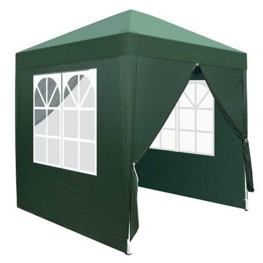 2*2M tonnelle pliant , 2 portes + 2 fenêtres, imperméable, vert, tente de camping