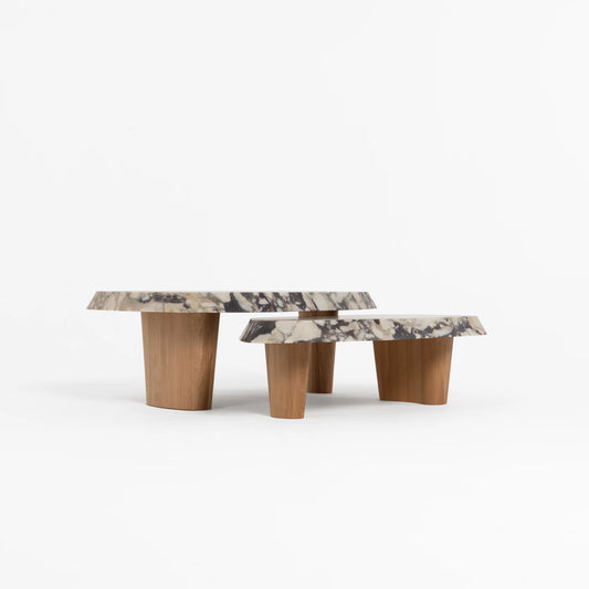 Table basse Pietra Ovale marbre détail veines