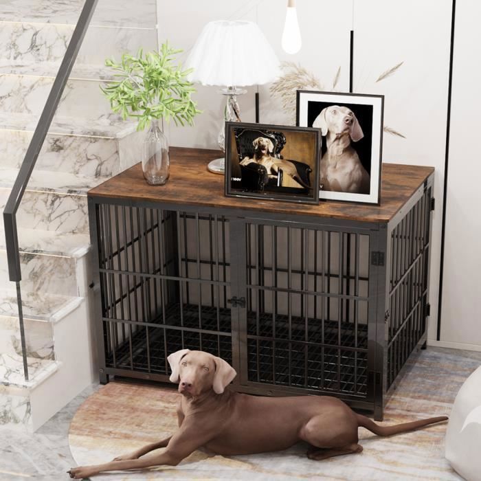 BingoPaw Cage pour Petit Chien Intérieur Caisse Chien Petite Taille Meuble Chiens 78.5x56.5x65cm