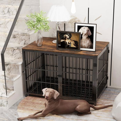 BingoPaw Cage pour Petit Chien Intérieur Caisse Chien Petite Taille Meuble Chiens 78.5x56.5x65cm