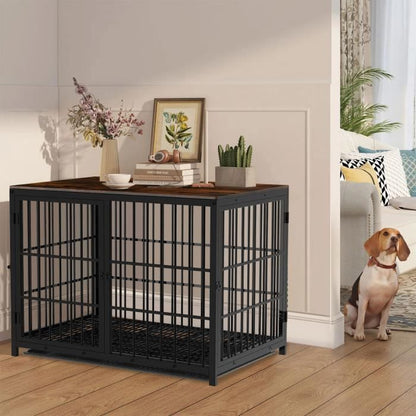 BingoPaw Cage pour Petit Chien Intérieur Caisse Chien Petite Taille Meuble Chiens 78.5x56.5x65cm