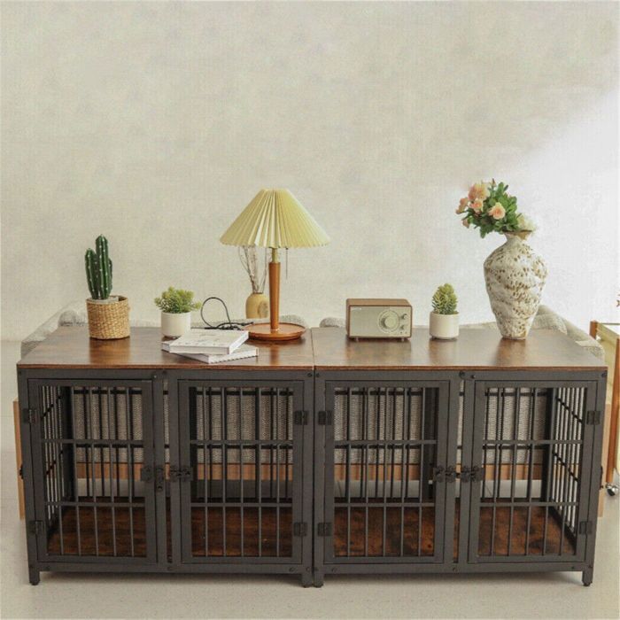 BingoPaw Cage pour Petit Chien Intérieur Caisse Chien Petite Taille Meuble Chiens 78.5x56.5x65cm