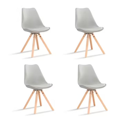 Lot De 4 Chaises Scandinaves Grises Helsinki Chaise