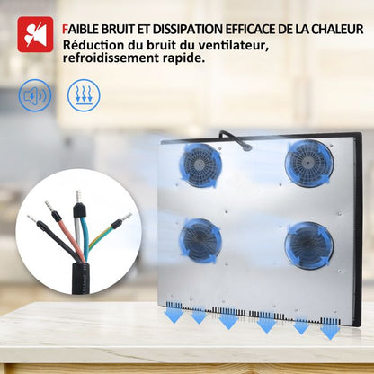 Table de cuisson à induction - ISEASY - 2 feux - Écran tactile - 3400W - Verrouillage enfant
