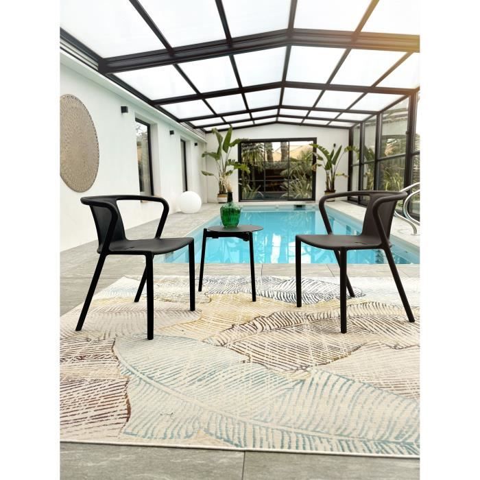 Lot composé de 2 fauteuils de jardin - CITY GARDEN - DIEGO-FT - Terracotta - Empilables