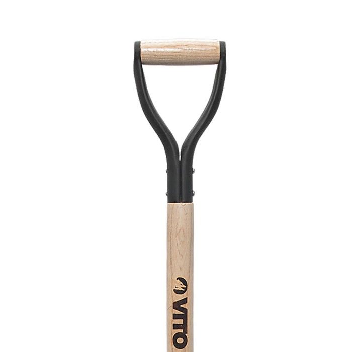 Pack 4 outils de jardin Acier Manche en Bois Fourche + Pelle carrée + Pelle ronde + Bêche VITO