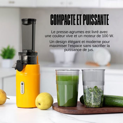 Extracteur de Jus - VENTRAY - Ginnie - Compact - 100 Watt - Jaune