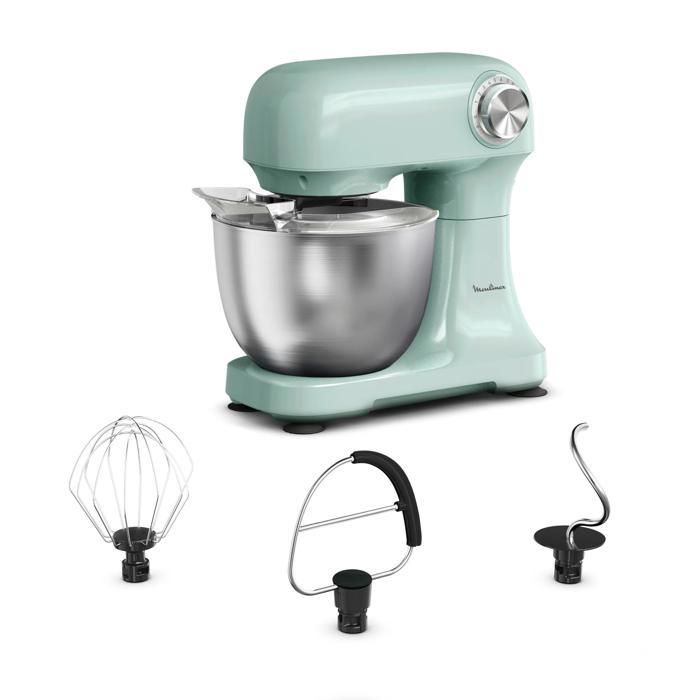Moulinex Bake Partner, Robot pâtissier, Puissance de 1 100 W, QA525810