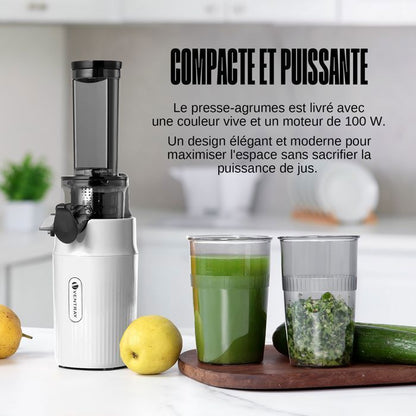 Extracteur de Jus - VENTRAY - Ginnie - Compact - 100 Watt - Rose vif