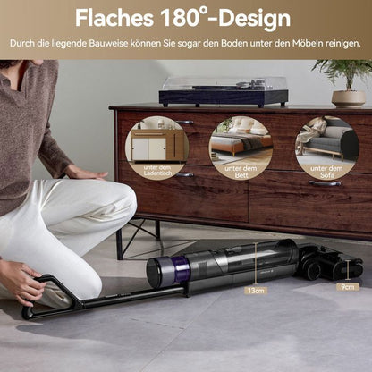 Aspirateur Laveur Sans Fil-JONR ED12 Pro,Aspirateur sans Fil 4 en 1,Autonettoyage 70°C,Séchage à air chaud 80°C,40 Mins (230 m²)