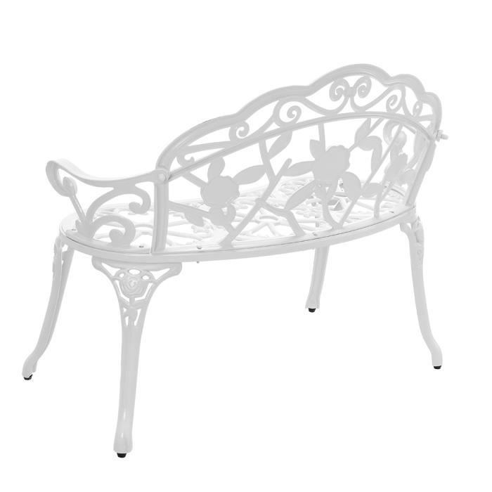 Banc de jardin en métal
