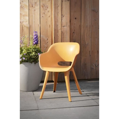 Chaises de jardin - KETER - AKOLA - Lot de 2 en résine - Gris olive - Dossier ergonomique