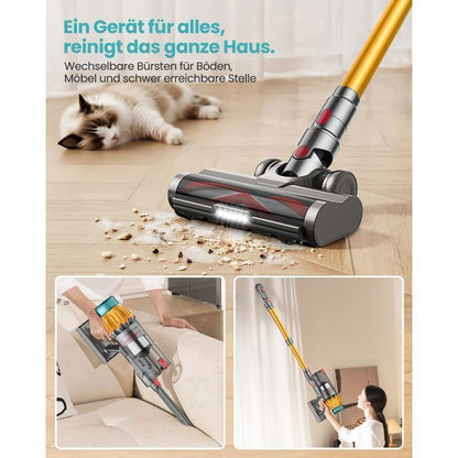 Aspirateur Balai sans Fil - MAUOKE - 750W - 80 Min Autonomie - 2,6 L Capacité - Filtre HEPA Double