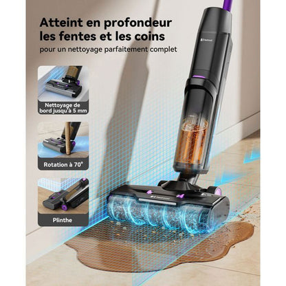 Aspirateur Laveur 3-en-1 20000Pa-2026 Redroad H15-Autonomie 50 Mins,Autonettoyage & Auto-Propulsé,Grand réservoir 910ML,Écran LED