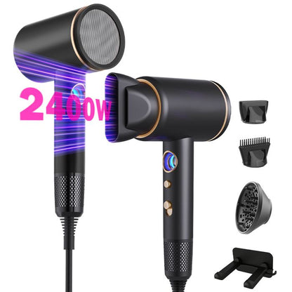 Sèche-cheveux - WENZYLIQUOX - Sans Dégâts Chaleur - 160000 tr/min - 500M ions négatifs - 1600W