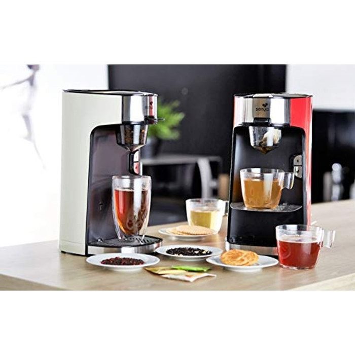Machine à thé vrac ou sachet SENYA - Théière électrique crème - Tea Time