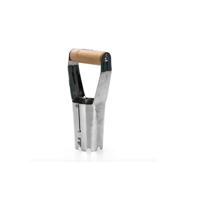 Kit 9 outils de jardin Manche bois Hêtre Inox et Fer forgés à la main  VITO