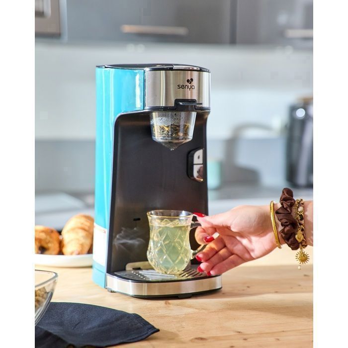Machine à thé vrac ou sachet SENYA - Théière électrique crème - Tea Time