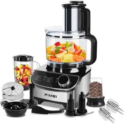 Robot culinaire - FIMEI - HGM-420 - 800W - Bol 1,5 L - 3 vitesses + Pulse