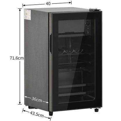 Mini réfrigérateur - Memkey - 76 L - 43,5 x 40 x 71,6 cm - Noir - LED, 6 L congélateur