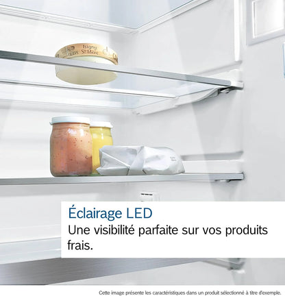 Bosch KIR41NSE0, Série 2, Petit réfrigérateur, Encastrable, 122,1 x 54,1 cm, 204 L