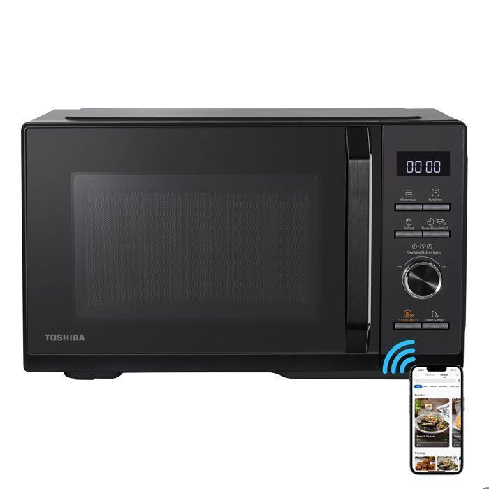 Micro-ondes combin pose libre MW3-SAC26SF(BK) 26L, 900W  Gril 1000W  Convection 2100W - Connection WiFi & Friteuse sans huile