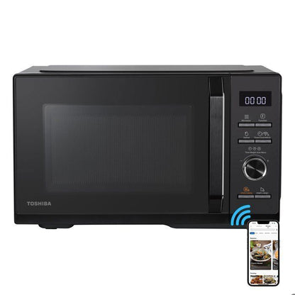 Micro-ondes combin pose libre MW3-SAC26SF(BK) 26L, 900W  Gril 1000W  Convection 2100W - Connection WiFi & Friteuse sans huile