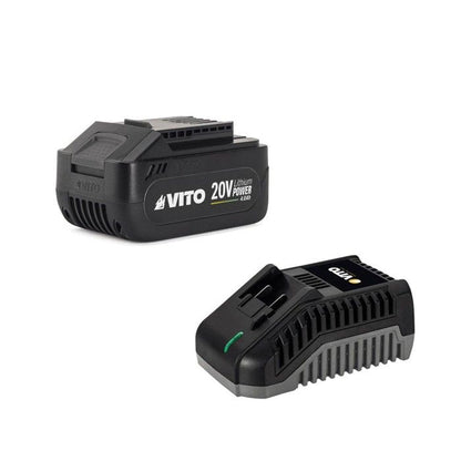 Coupe Bordure sans fil avec Batterie 20V 3.0AH + Chargeur + Jeu de 20 lames coupantes Mat télescopique VITO