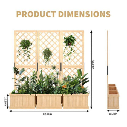 Bac Potager Surélevé sur roulettes 60x60x70 cm, Carré Potager Métal blanc avec réserve d'eau et freins, Jardinière auto-arrosante