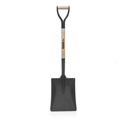 Pack 4 outils de jardin Acier Manche en Bois Fourche + Pelle carrée + Pelle ronde + Bêche VITO