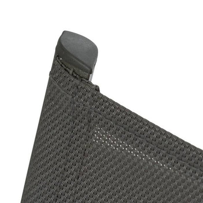 Chaise de jardin empilable "Axant" anthracite & graphite en aluminium traité époxy - Hespéride