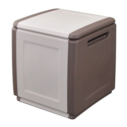 Coffre de rangement 330L Gris/Noir 138 x 53 x H57cm Poignées de transport polypropylène INTEC