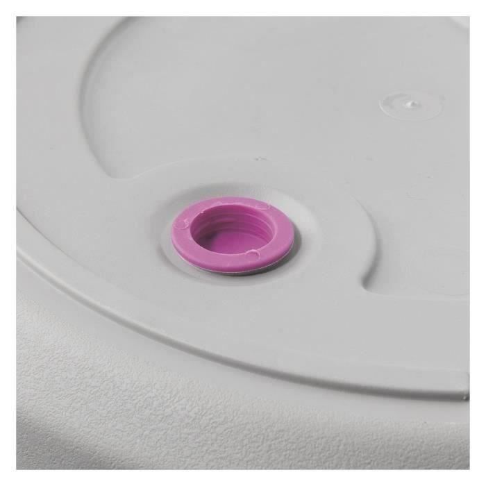 DEROMA Pot de fleurs Origin - 57,5 x 48 cm -  85 L - A roulettes - Terre cuite