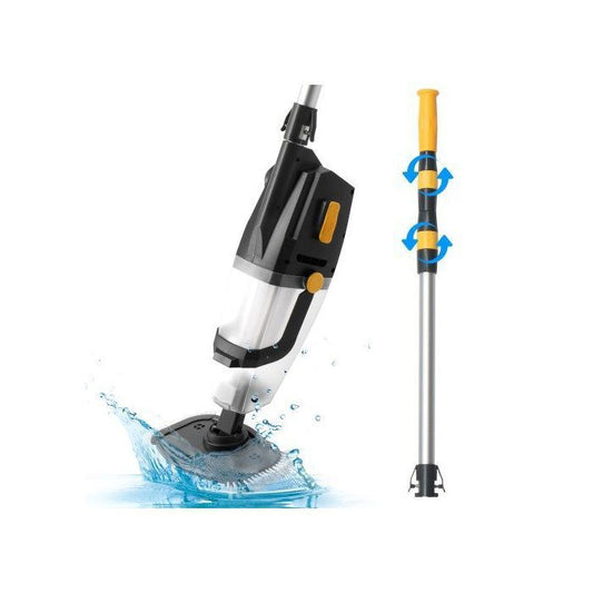 ALIGHTUP - Électrique Nettoyeur de piscine, Nettoyeur à batterie,Aspirateur Piscine Portable,  230V, 33W - Noir + Orange