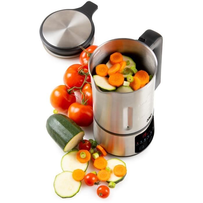 Blender chauffant DOMO – gris - 2,2 L – 7 programmes – 1000 Watt - DO716BL