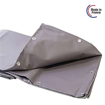TECPLAST Bâche pour Carport Ivoire 2x2 m XP640CP - Garantie 10 ans - Toile PVC étanche pour abri de voiture - Made in France