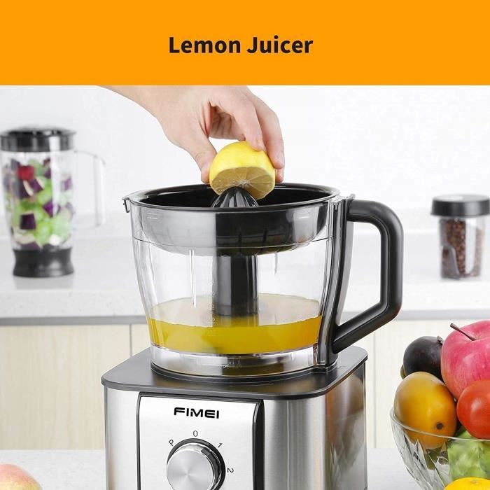 Robot culinaire - FIMEI - HGM-420 - 800W - Bol 1,5 L - 3 vitesses + Pulse