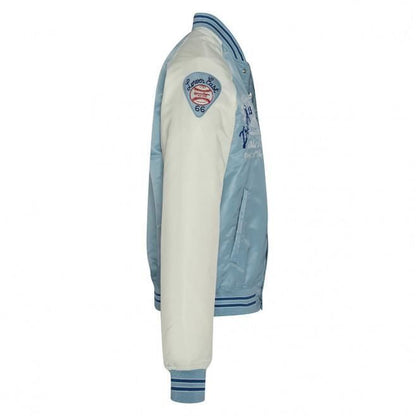 Blouson Schott Varsity PRINCETON 2 - SCHOTT - Bleu - 100% Nylon