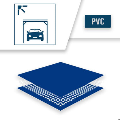 TECPLAST Bâche pour Carport Ivoire 2x2 m XP640CP - Garantie 10 ans - Toile PVC étanche pour abri de voiture - Made in France
