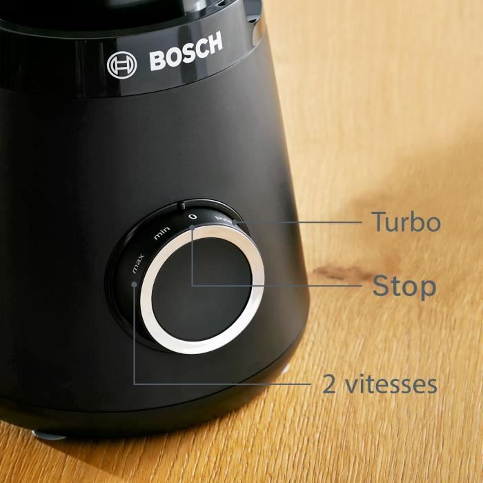 Blender sous vide 2-en-1 - BOSCH - VitaPower Série 8 MMBV625M - 1000 W - Inox / Noir