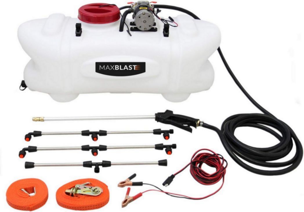 Pulvérisateur agricole pour quad ATV, rampe de 100 L avec 6 buses, pulvérisateur 12 V et accessoires - Engrais, pesticides, agriculture