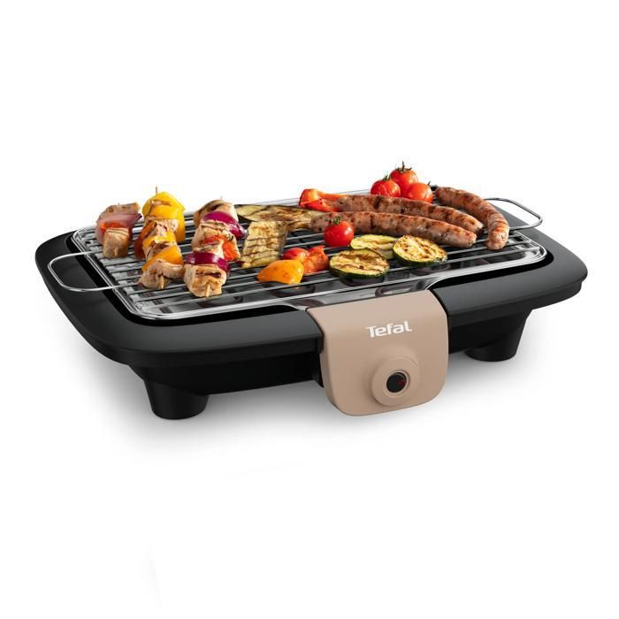 MOULINEX BBQ ELECTRIQUE BG135812 ACCESSIMO PIEDS 2100 W GRILLE AMOVIBLE
