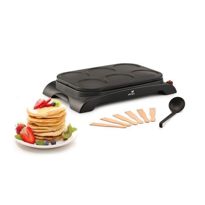 SENYA Crêpière électrique 1500 W - 2 plaques interchangeables - Crêpe Time
